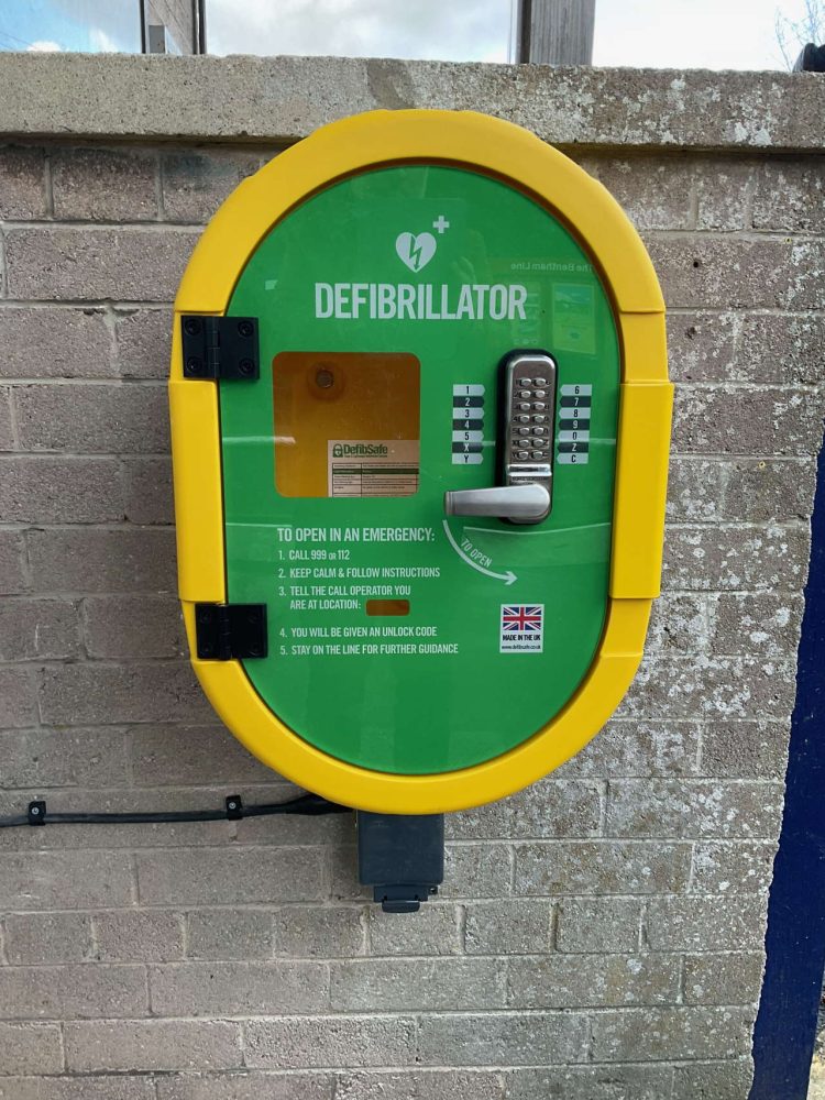 Defibrillator Instilled at a station