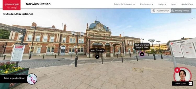 norwich station virtual tour entrance