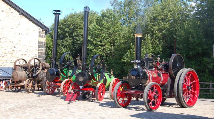 Traction engines at the Bury Transport Museum