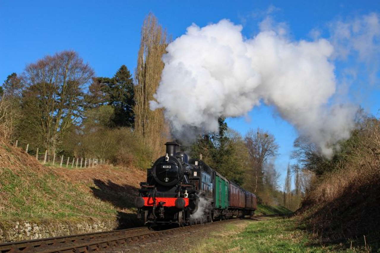Steam locomotive 41312 to visit Somerset and Dorset Railway at Midsomer Norton