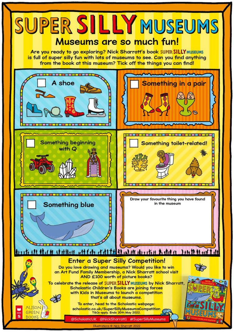 FINAL Super Silly Museums Activity Sheet page