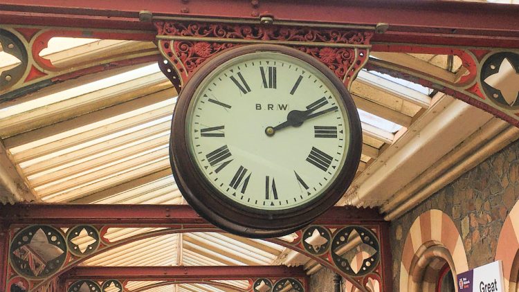 Great Malvern station clock