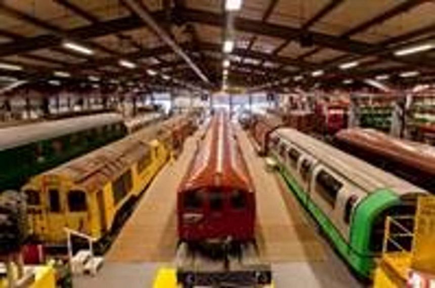 Trains at London Transport Museum