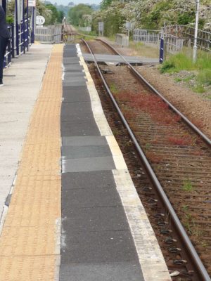 Existing platform at Barrow Haven station