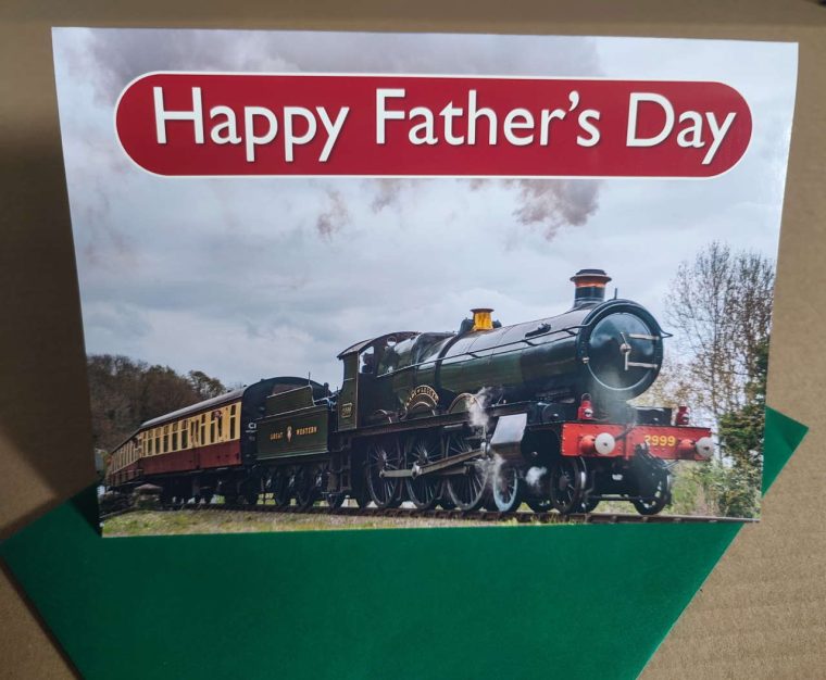 Fathers Day card featuring 2999 Lady of Legend