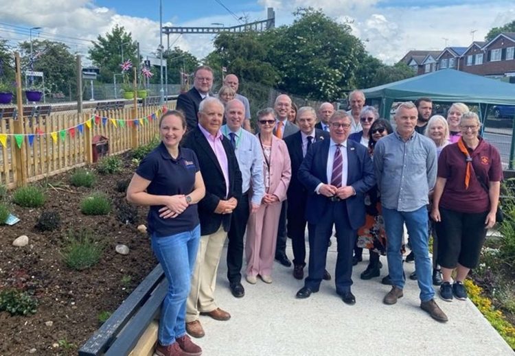 Official opening of Rayleigh station's new garden