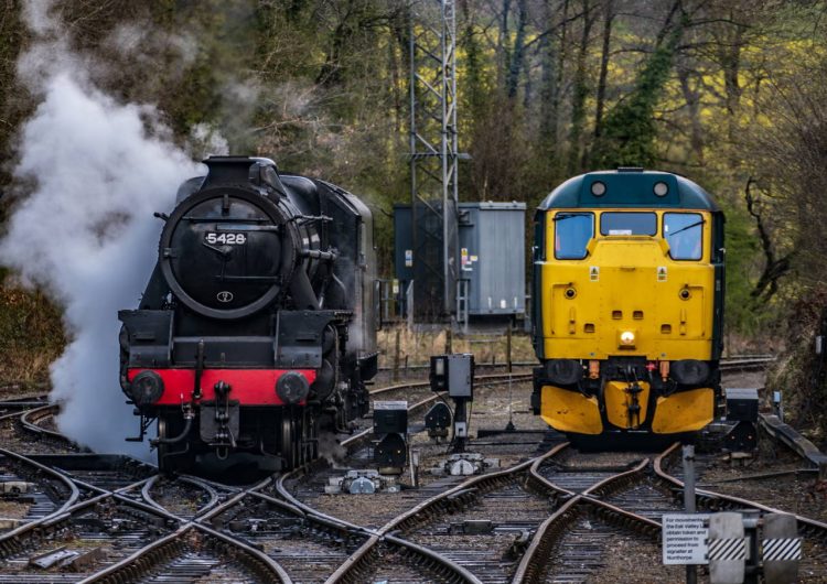 5428 Eric Treacy and 31128 at Grosmont
