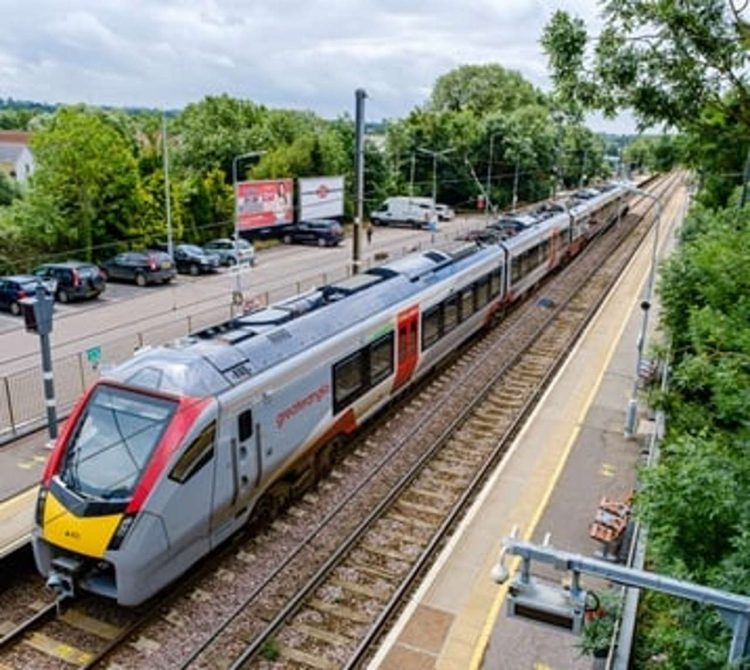 Greater Anglia new intercity train at diss station