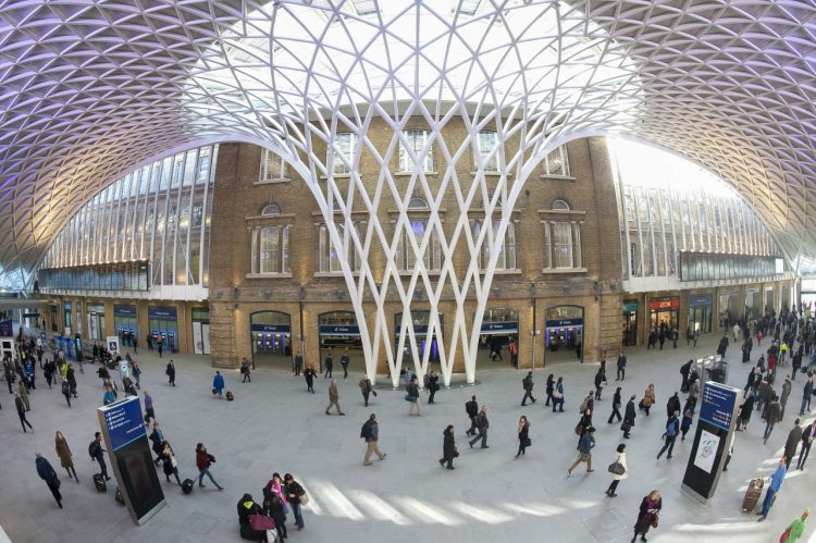 An image of Kings Cross railway station, London