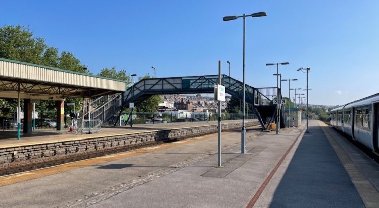 The old Barry Station Footbridge