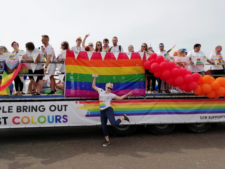 Float at Brighton Pride