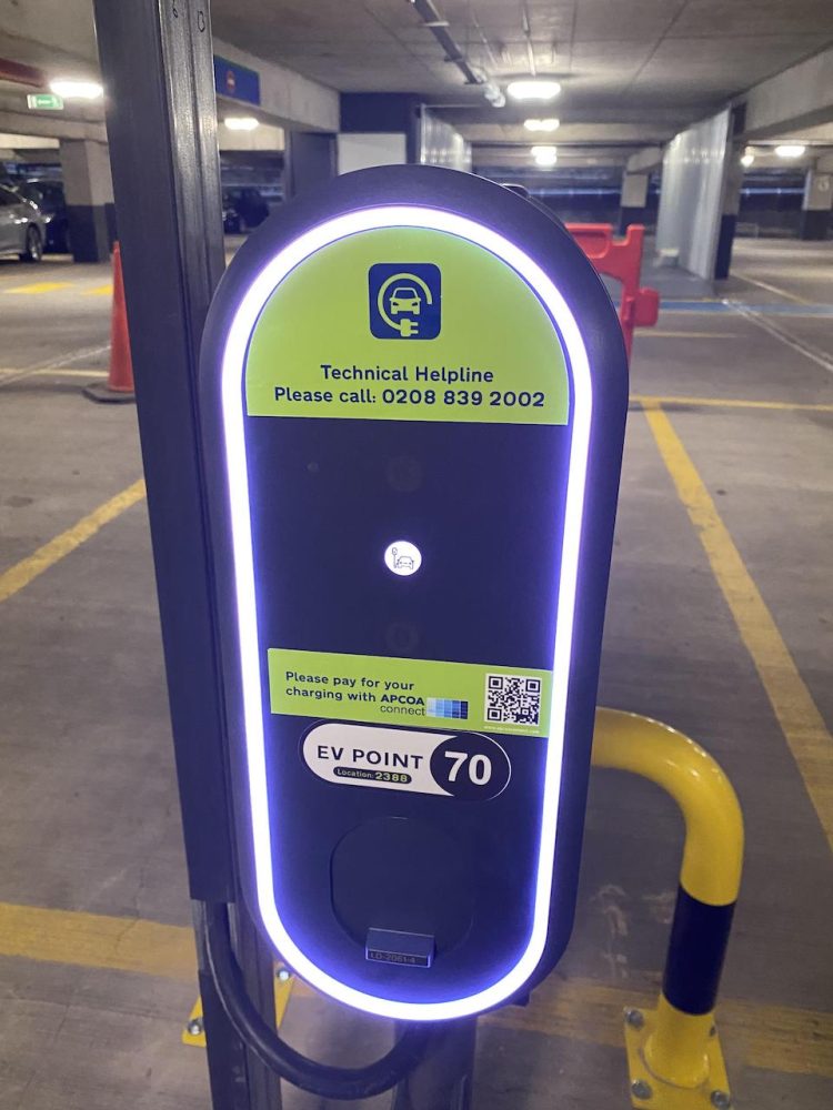 Network Rail Electric Vehicle Charging Point
