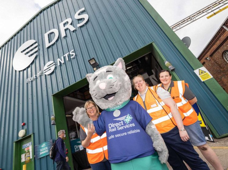 Sparky the cat DRS volunteers copy