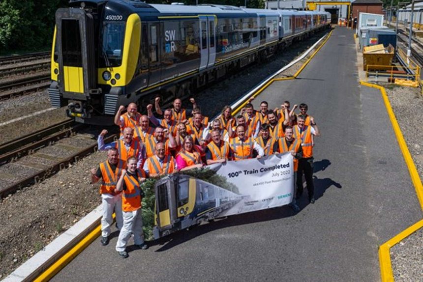 100th Desiro completed in Bournemouth