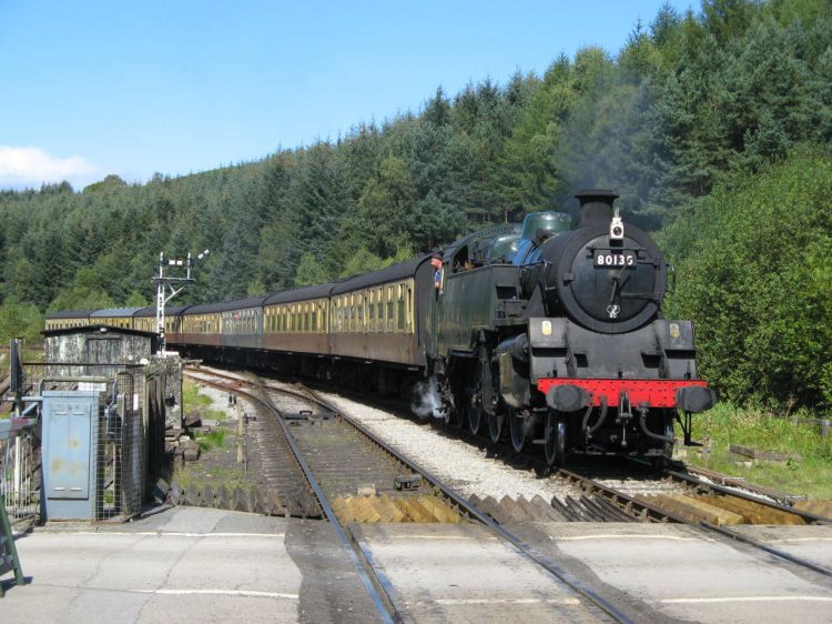 80135 arriving into Levisham on the North Yorkshire Moors Railway