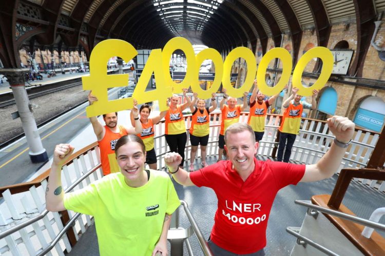 LNER & CALM £400000 Fundraising Total