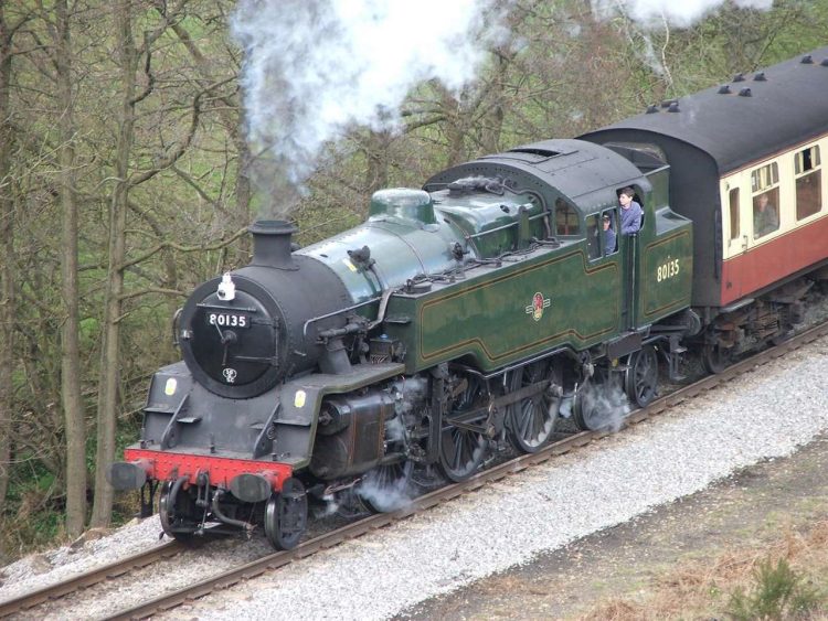 80135 near Goathland on the North Yorkshire Moors Railway