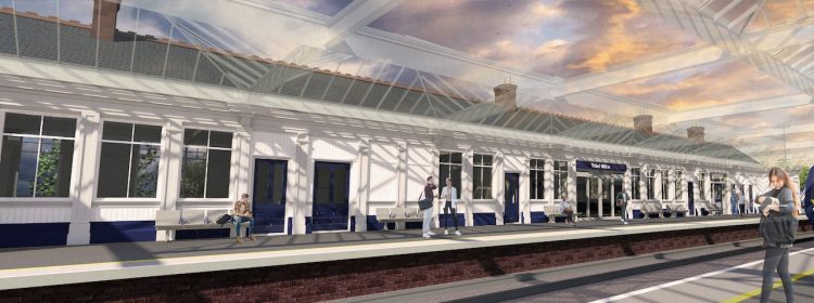 Troon station redevelopment - option 1 railside