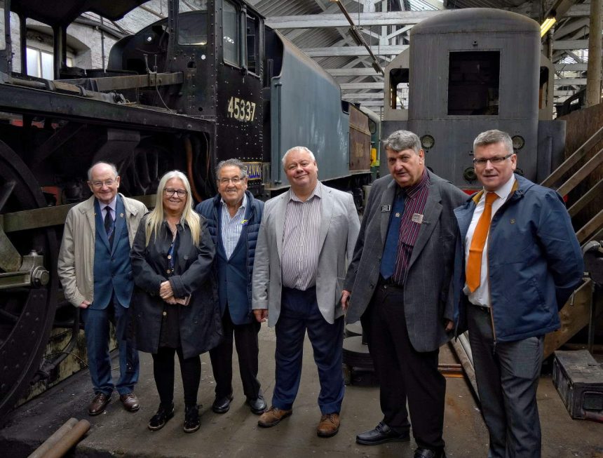 Leader of Rochdale Council, Neil Emmott for an official visit to the heritage railway on Wednesday 14th September