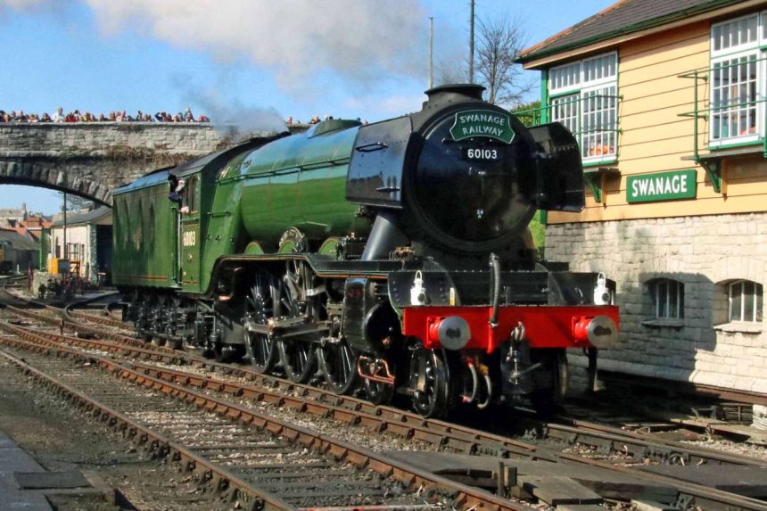 Flying Scotsman Swanage March 2019