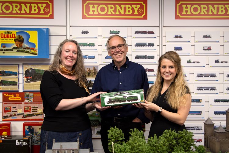 Left to Right: Amy Harbour from the National Railway Museum with Simon Kohler and Montana Hoeren from Hornby