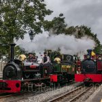 Lyd, Hugh Napier and Russell at Dinas on the Welsh Highland Railway