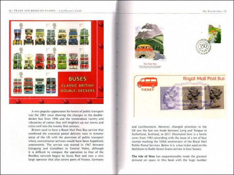 Trams and Buses on StampsTrams and Buses on Stamps 16-17