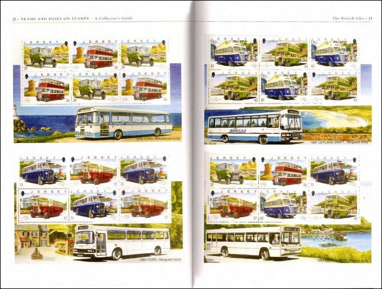 Trams and Buses on StampsTrams and Buses on Stamps 22-23