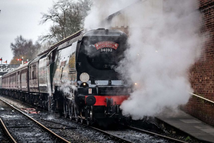City of Wells with a Santa Special on the ELR