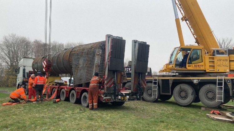 Tornado boiler on lorry