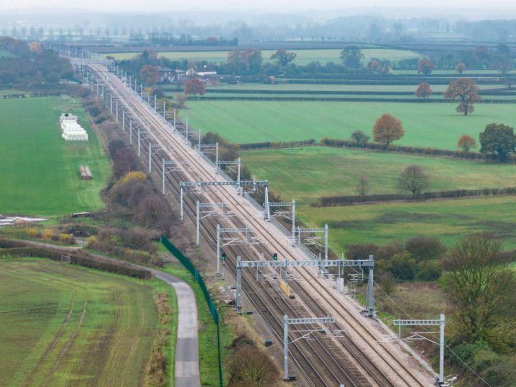 Transpennine Route Upgrade's first electric wires now in place to power greener journeys