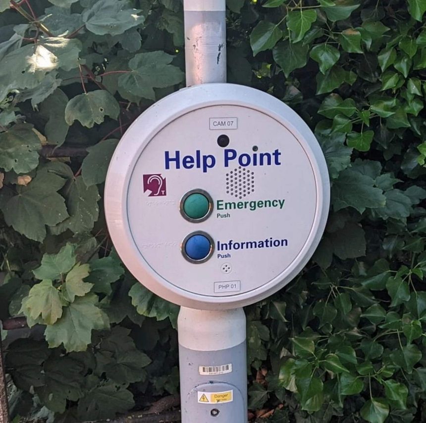 One of the new help points.