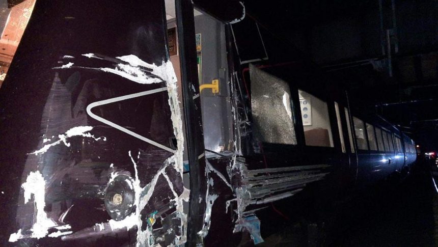 Damage caused in the incident to the CrossCountry train