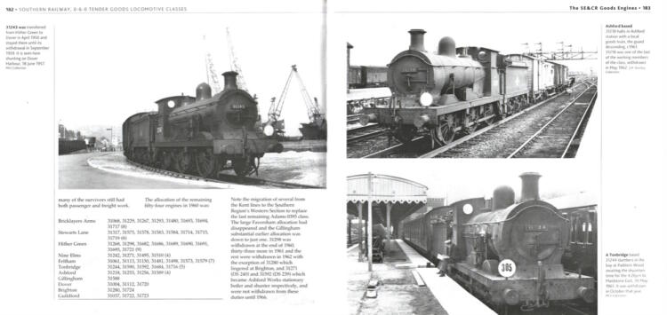 Southern Railway 0-6-0 Tender Goods Locomotive Classes 182-183