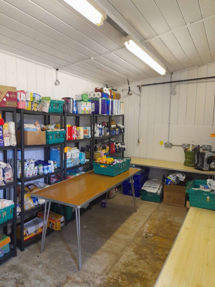 Whyteleafe storeroom renovated for foodbank