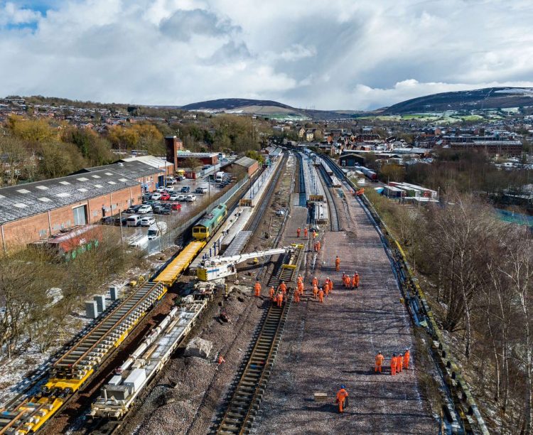 Major upgrades at Stalybridge // Credit: Network Rail