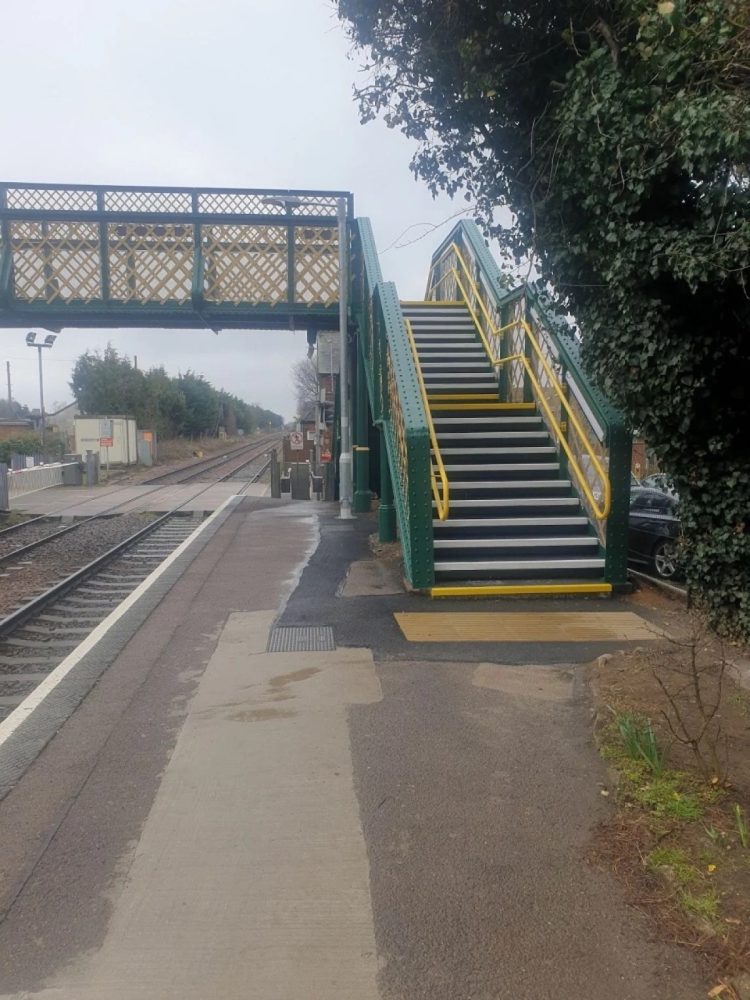 Trimley railway station's bridge renovation 