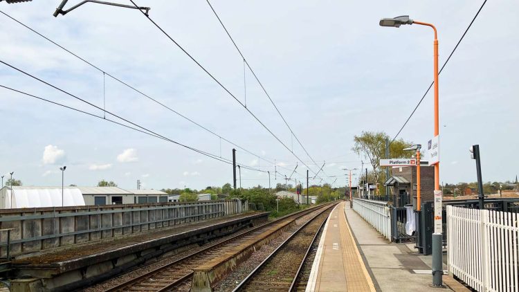 Lichfield Trent Valley platform 3