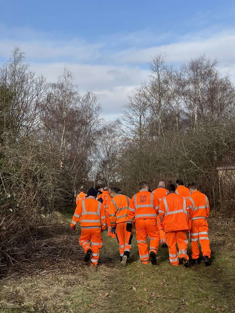 A former marshalling yard in Feltham, London, has been rejuvenated by biodiversity improvement works
