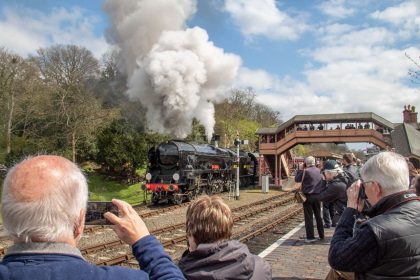 Southern Celeb - Taw Valley, A Column of steam appreciated by Crowds at the Gala // Credit: Jason Hood