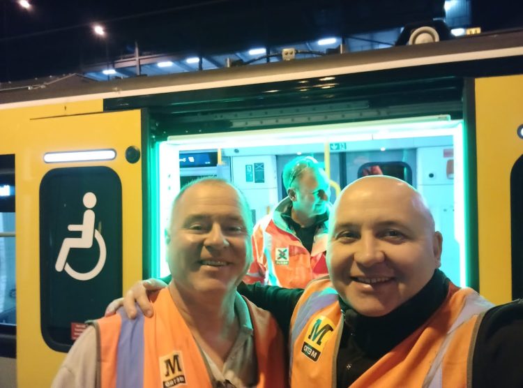 Metro drivers Jon Doughty and Chris Mongan.