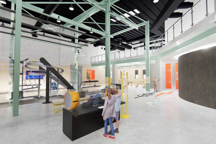 Artist's impressions of Wonderlab The Bramall Gallery at the National Railway Museum York.