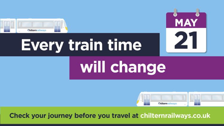 Chilterns Railway's May 2023 Timetable Changes