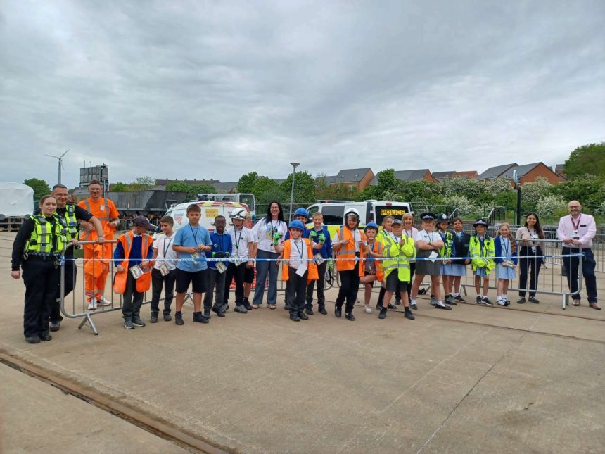 Rail industry hosts safety day for 200 North East schoolchildren
