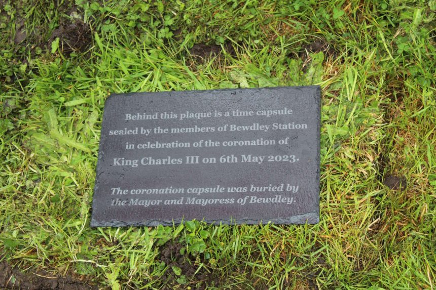 The plaque which marks the spot.