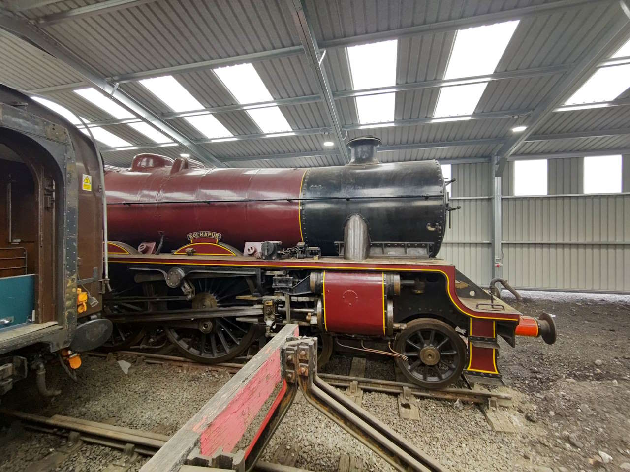 Jubilee loco in the carriage shed