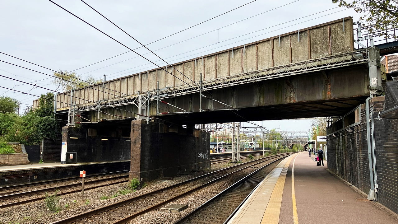 Platform on the West Coast Mainline at Lichfield Trent Valley.