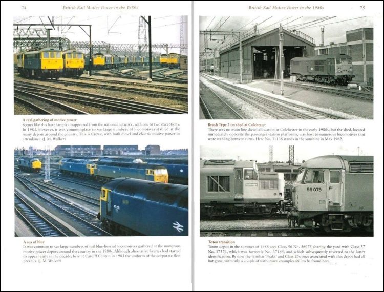 British Rail Motive Power in the 1980s 74-75