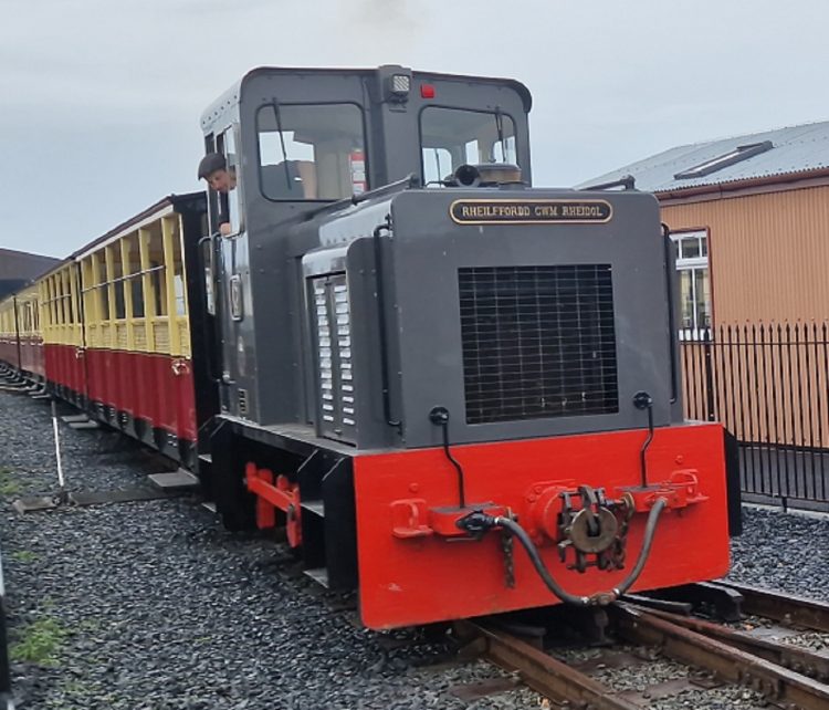 Diesel loco No. 4 at Aberystwyth Station