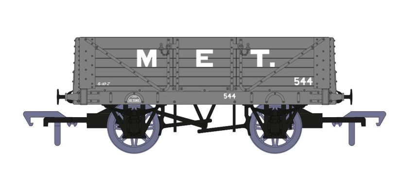 MET No.554 in grey livery with single sided brakes